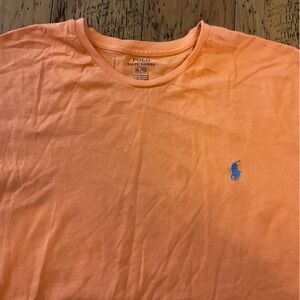 Polo by Ralph Lauren Kids Tee in Orange with Blue Logo